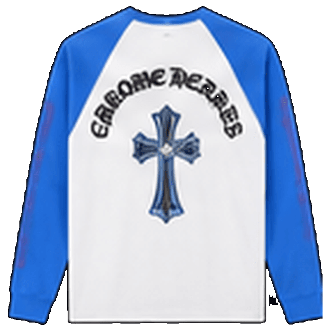 Chrome Hearts White Blue Raglan