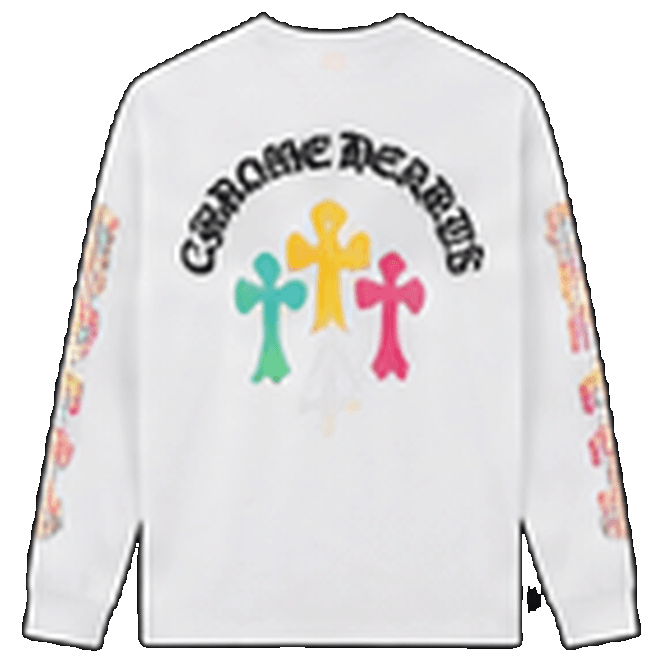 Chrome Hearts White Rainbow Long Sleeve
