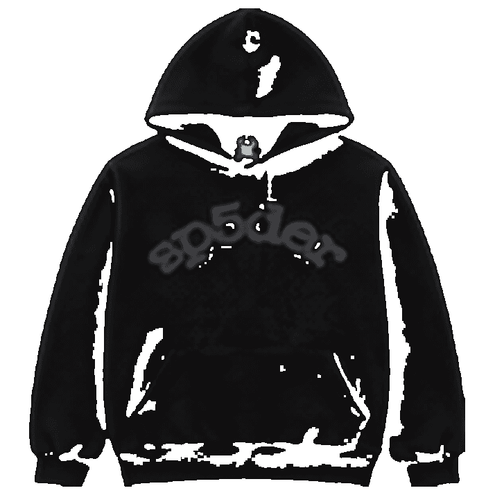 SP5DER Black Basic Hoodie