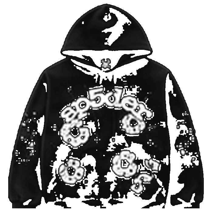 SP5DER Black Floral Hoodie
