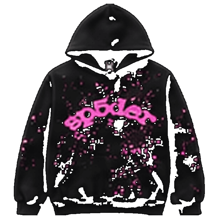 SP5DER Black Pink Hoodie