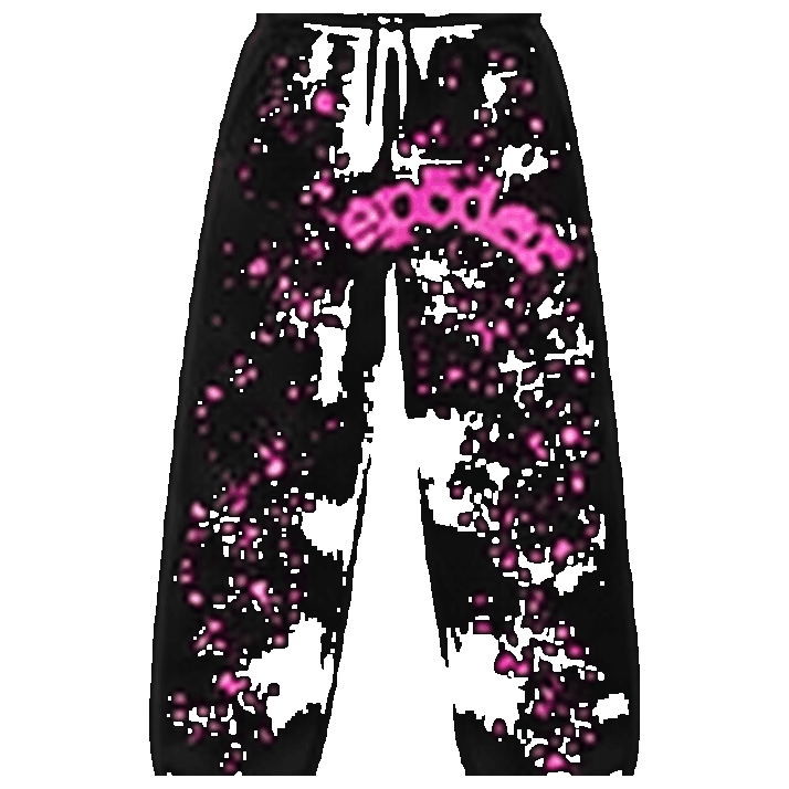 SP5DER Black Pink Sweatpants