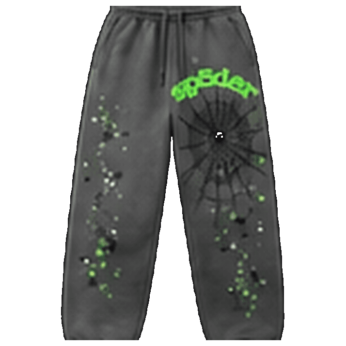 SP5DER Grey Green Sweatpants
