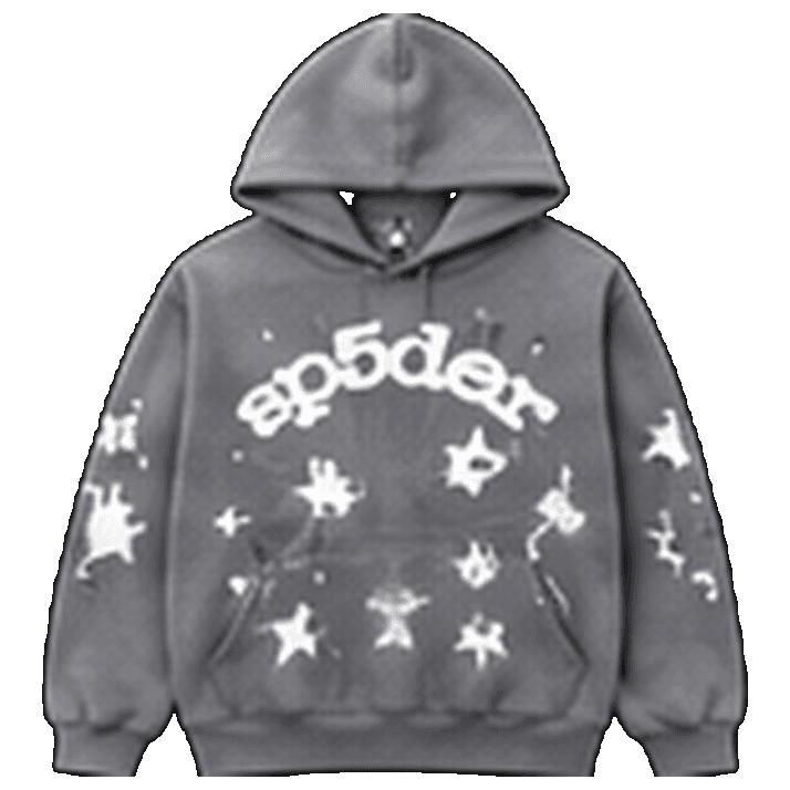 SP5DER Grey Stars Hoodie
