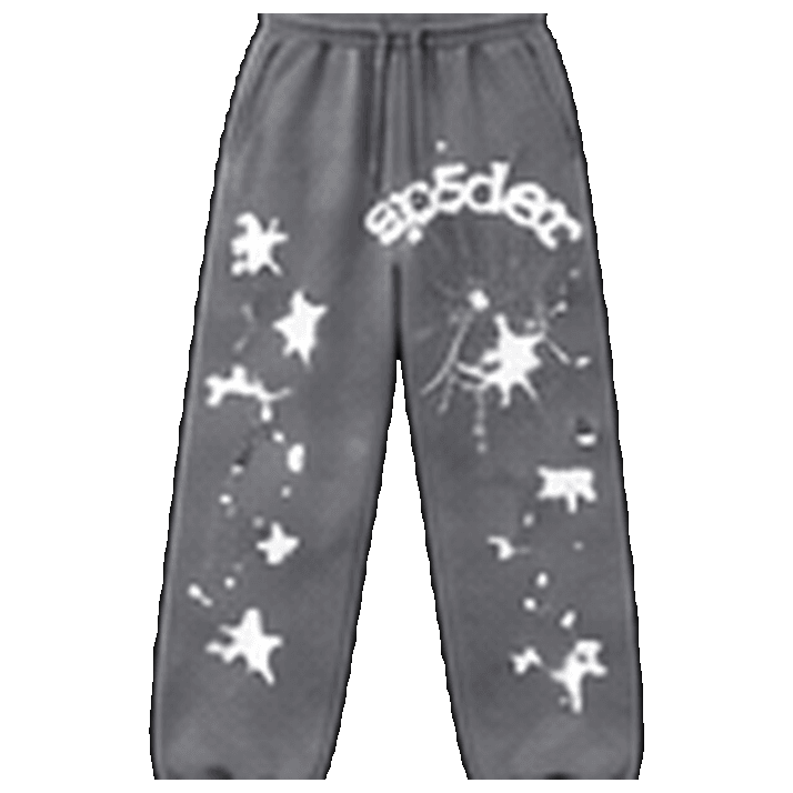 SP5DER Grey Stars Sweatpants