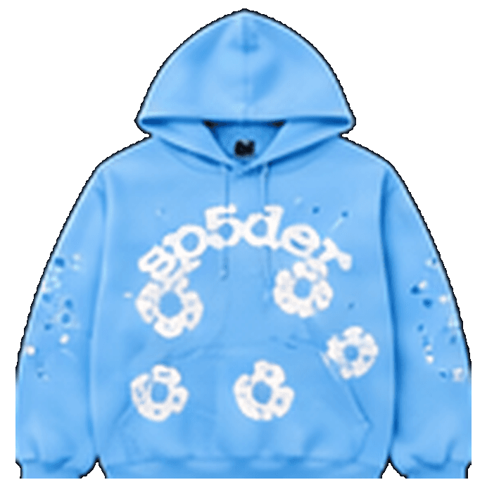 SP5DER Light Blue Floral Hoodie