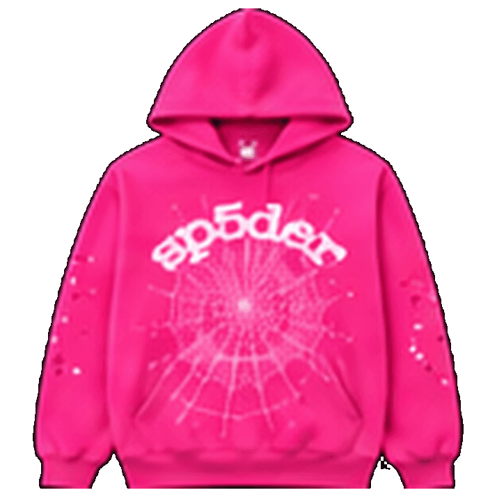 SP5DER Pink Hoodie