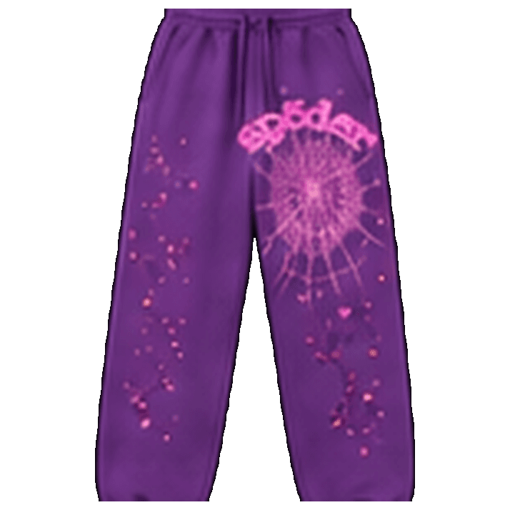 SP5DER Purple Sweatpants